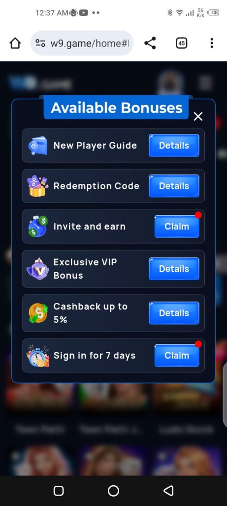 W9 game